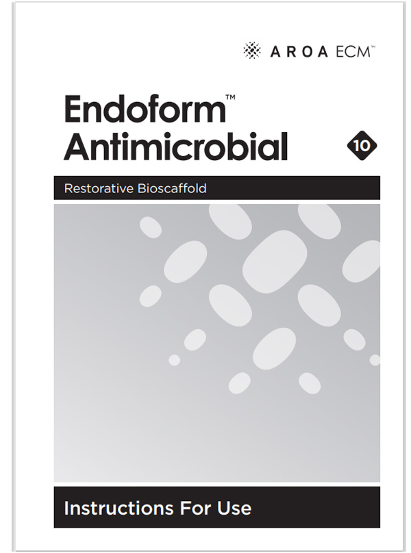 Endoform Antimicrobial Information for use