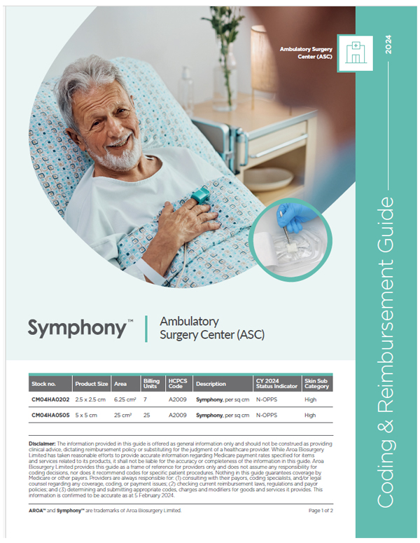 Symphony™ Reimbursement – Ambulatory Surgical Center Coding Guide