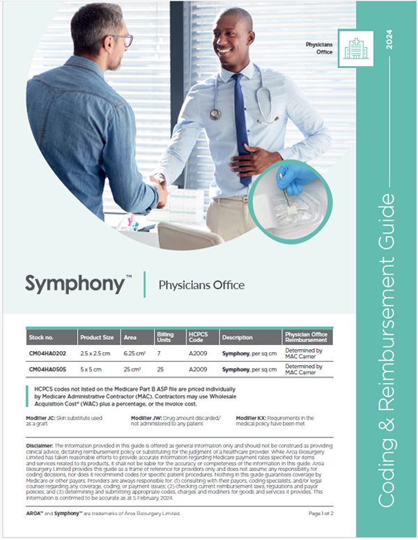 Symphony Reimbursement – Physicians Office Coding Guide