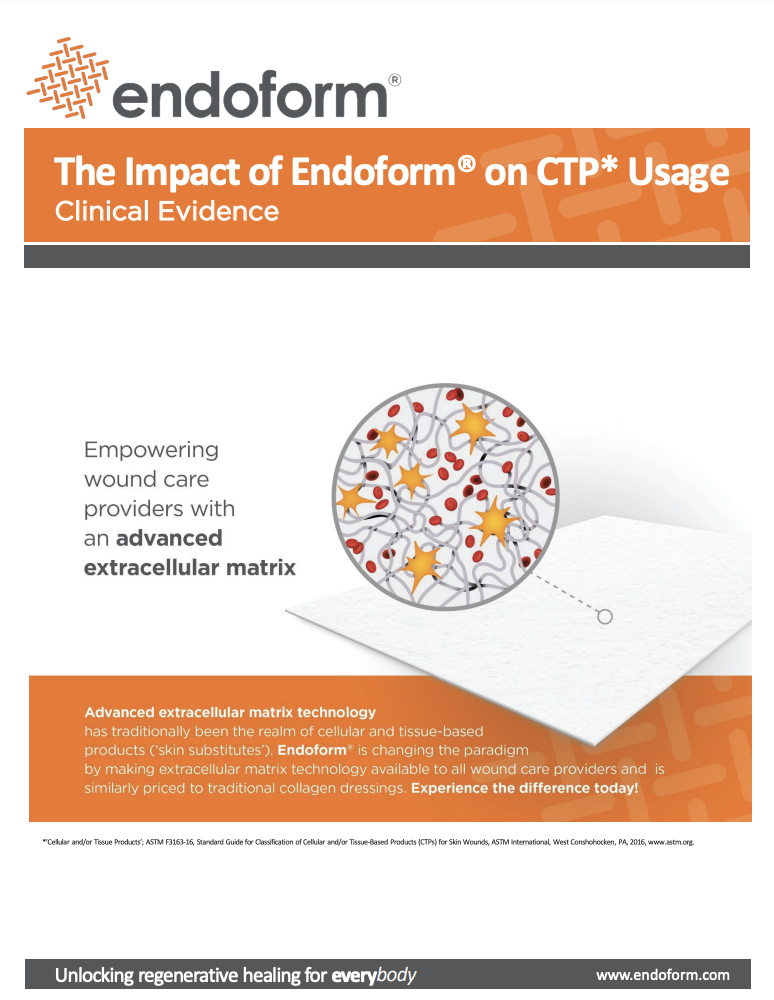 The Impact of Endoform™ on CTP Usage – Clinical Evidence