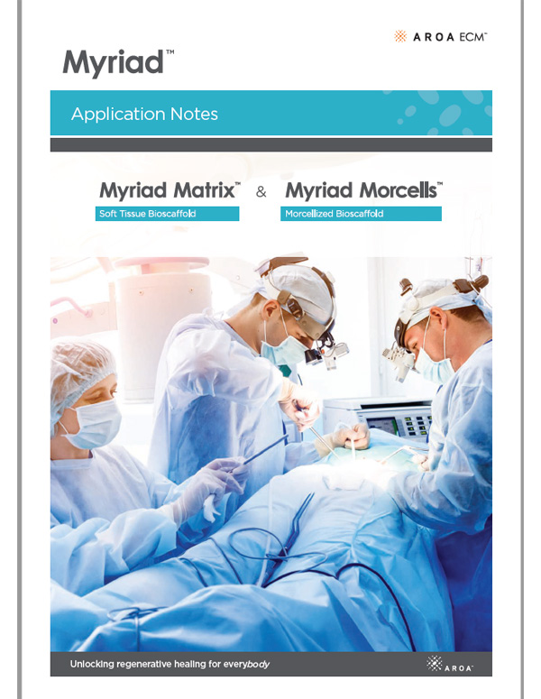 Myriad Matrix™ ROW Application Notes